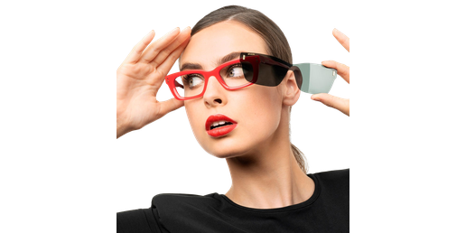 LUNETTES DE VUE femme CREATIVE rouge