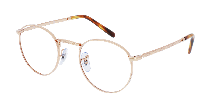LUNETTES DE VUE NEW ROUND doré - Vue de face