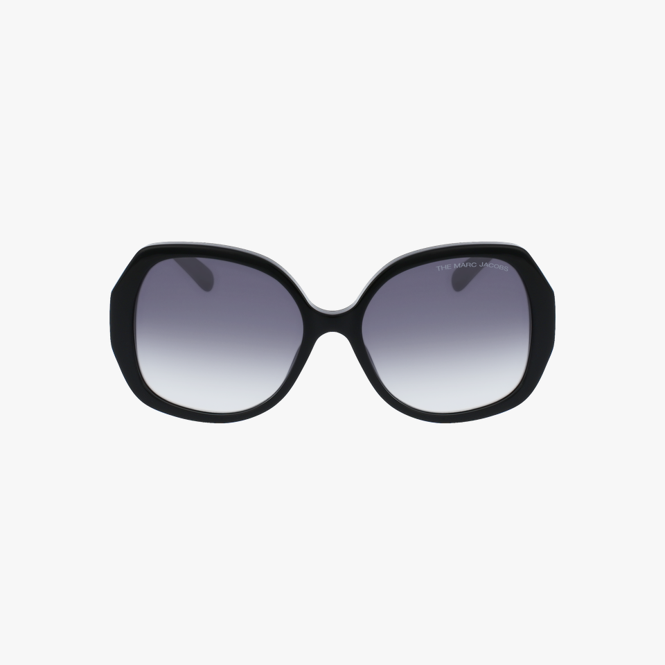 Lunettes de soleil femme MARC 581/S noir/bleu - Vue de face