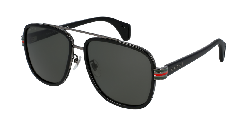 LUNETTES DE SOLEIL homme GG0448S noir - vue de 3/4
