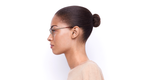 Lunettes de vue femme MAGIC 199 rose/dorée - Vue de face