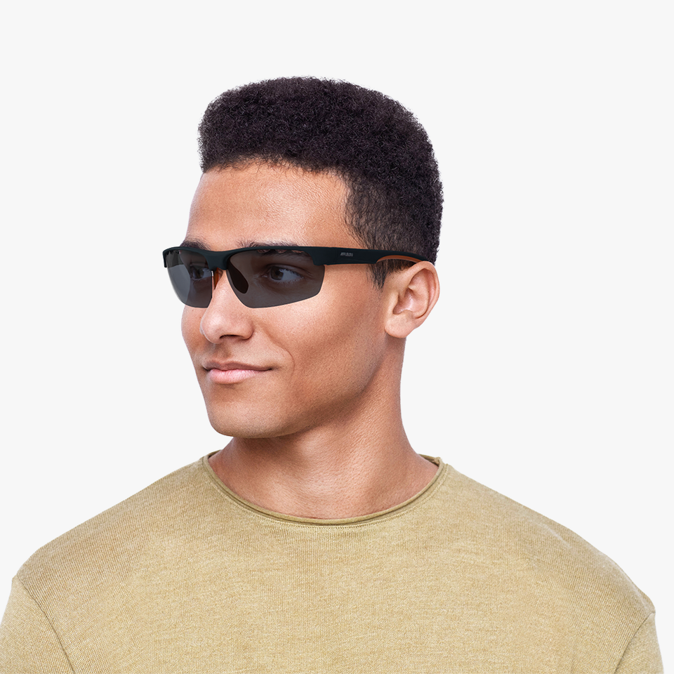 Lunettes de soleil ARVE POLARIZED bleu/orange - Vue de face