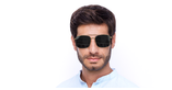 LUNETTES DE SOLEIL homme GG610SK doré - Vue de face
