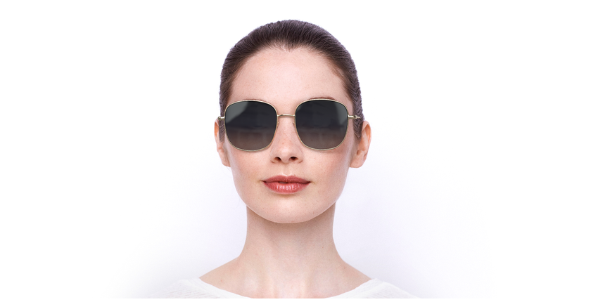 LUNETTES DE SOLEIL femme BA5010S doré - Vue de face