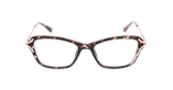 Lunettes de vue femme ELISE écaille/rose - Vue de face