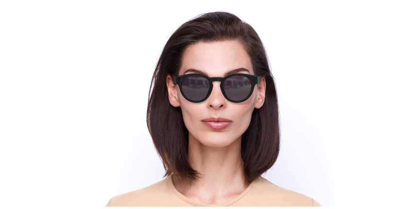 LUNETTES DE SOLEIL femme SLALOM écaille/rose - Vue de face