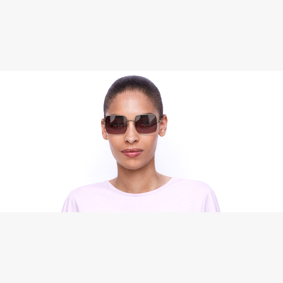 Lunettes de soleil femme 0RB1971 dorée - Vue de face