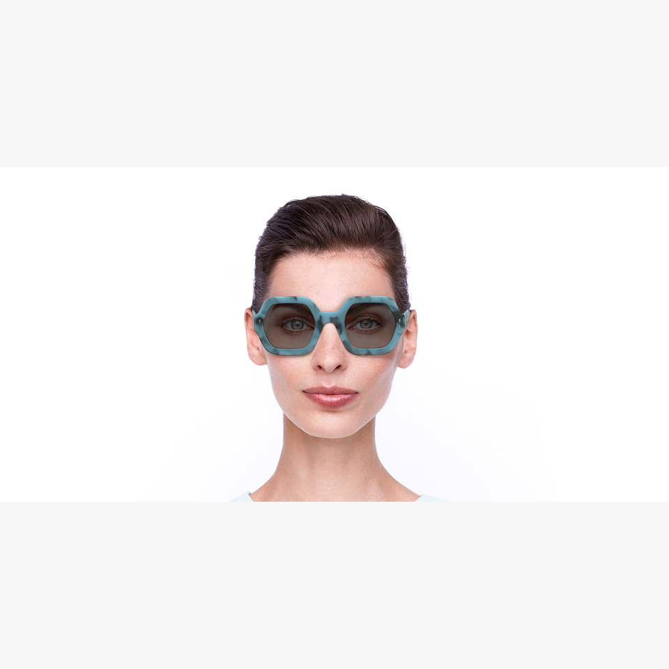Lunettes de soleil femme IM 0004/N/S vert - Vue de face