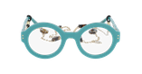 Lunettes de vue femme CARACTÈRES PERSPICACE vert - Vue de face