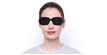 LUNETTES DE SOLEIL femme MARC 459/S noir - Vue de face