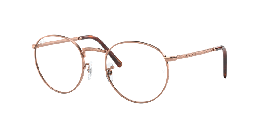 Lunettes de vue NEW ROUND rose - Vue de face