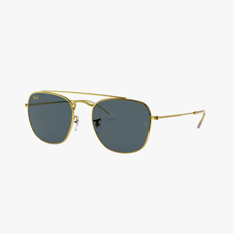 Lunettes de soleil homme RB3557 dorée - Vue de face