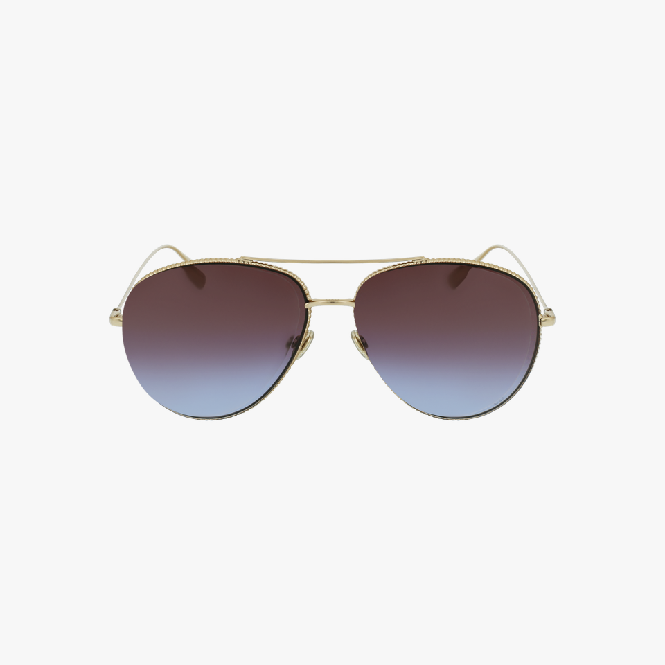 Lunettes de soleil femme DIORSOCIETY3 dorée/écaille - Vue de face