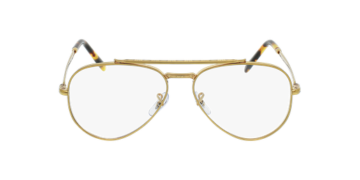 LUNETTES DE VUE homme NEW AVIATOR doréVue de face