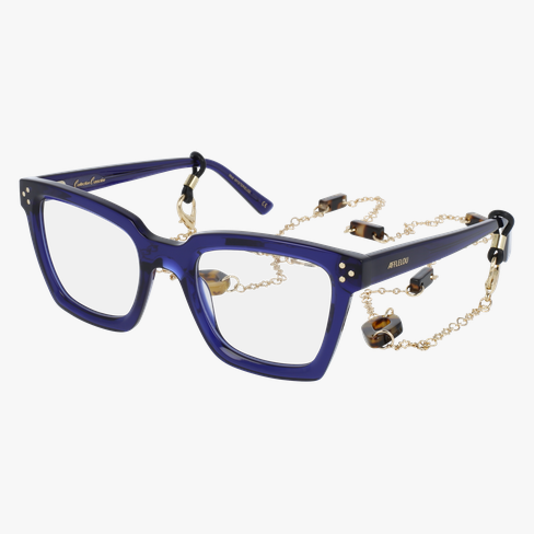 Lunettes de vue femme CARACTÈRES MYSTERIEUSE bleu