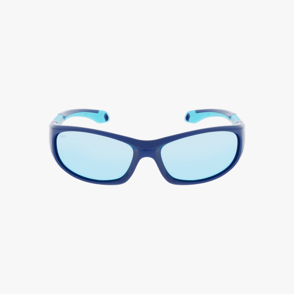 Lunettes de soleil enfant IVANO POLARIZED bleu - Vue de face