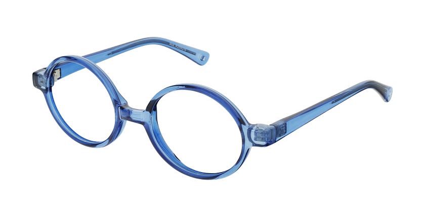 Lunettes de vue enfant RZERO19 bleu cristal/noir - Vue de face
