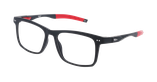 Lunettes de vue homme MAGIC268 noir/rouge - Vue de face