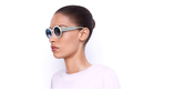 LUNETTES DE SOLEIL femme JOSEFA blanc - Vue de face