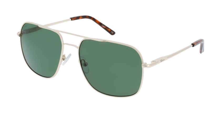 LUNETTES DE SOLEIL homme LUKE doré - Vue de face