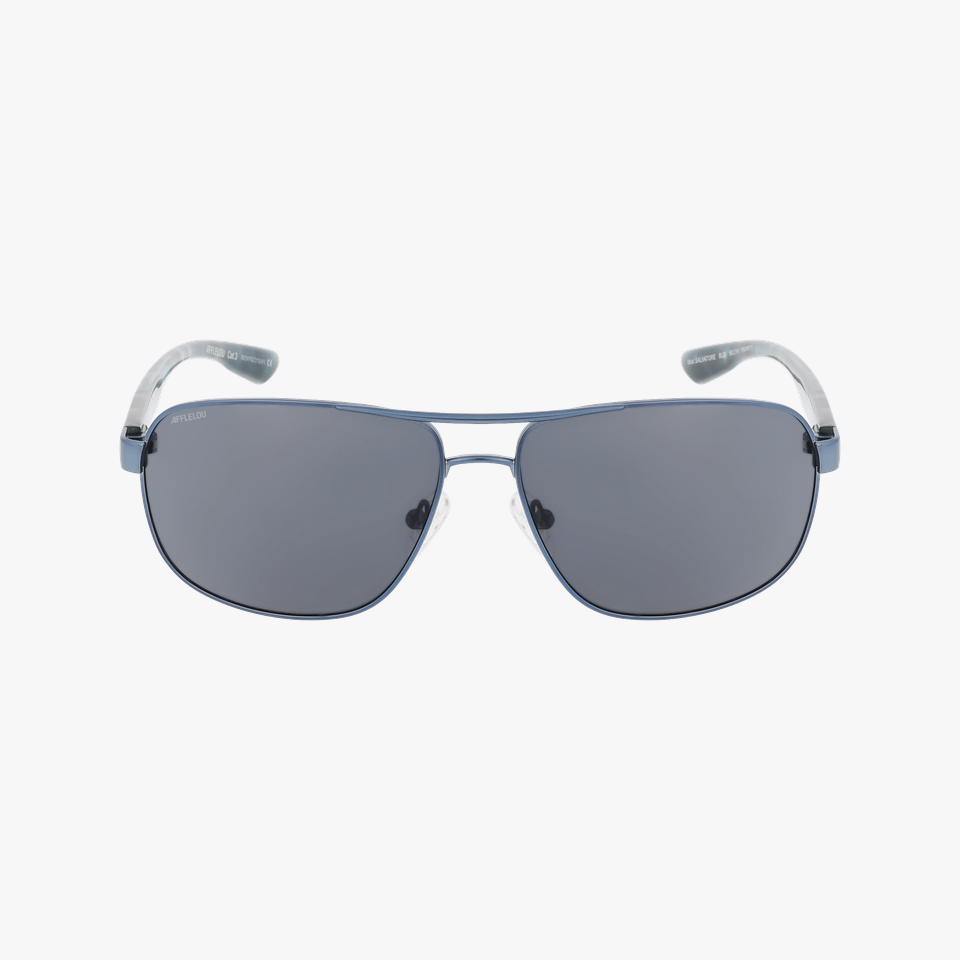 Lunettes de soleil homme SALVATORE bleu - Vue de face