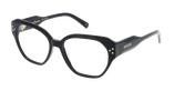 Lunettes de vue femme CARACTÈRES RAFFINÉE noir - Vue de face