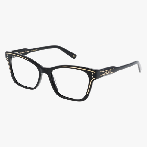 Lunettes de vue femme CARACTÈRES CHANCEUSE noir/dorée