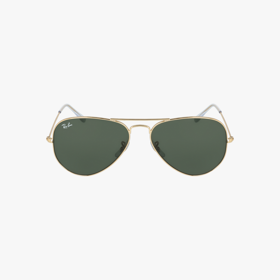 Lunettes de soleil AVIATOR L dorée - Vue de face