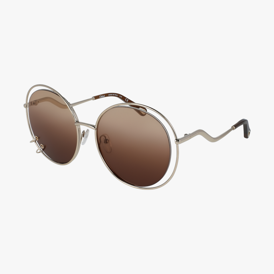 Lunettes de soleil femme CE153S dorée/marron - Vue de 3/4