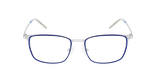 Lunettes de vue homme MAGIC 156 bleu marine/argenté - Vue de face