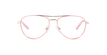LUNETTES DE VUE femme MAHE rose - Vue de face
