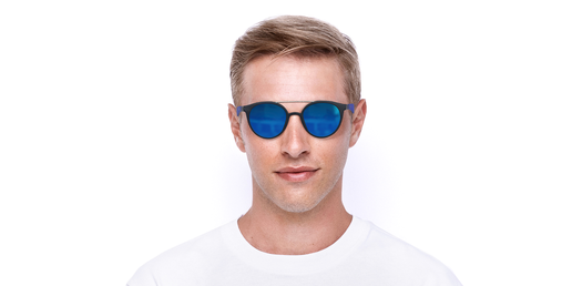 LUNETTES DE SOLEIL homme ANDRES POLARIZED bleu/bleu foncé mat