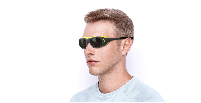LUNETTES DE SOLEIL Landmark gris - vue de 3/4