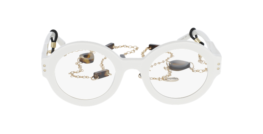 LUNETTES DE VUE femme PERSPICACE blanc - Vue de face