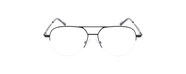 Lunettes de vue homme MAGIC284 noir/argenté - Vue de face