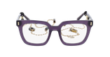 Lunettes de vue femme CARACTÈRES REVEUSE violet - Vue de face