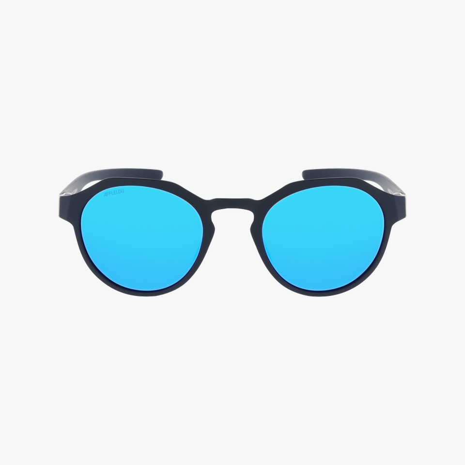 Lunettes de soleil femme BILLIE POLARIZED bleu/bleu foncé mat - Vue de face