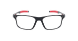 Lunettes de vue homme MAGIC269 noir/rouge - Vue de face
