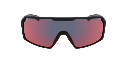 LUNETTES DE SOLEIL LUTON noir/rouge Vue de face