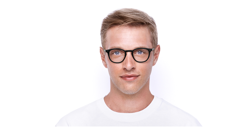 LUNETTES DE VUE FORTY anti-lumière bleue Noire noir/noir - Vue de face