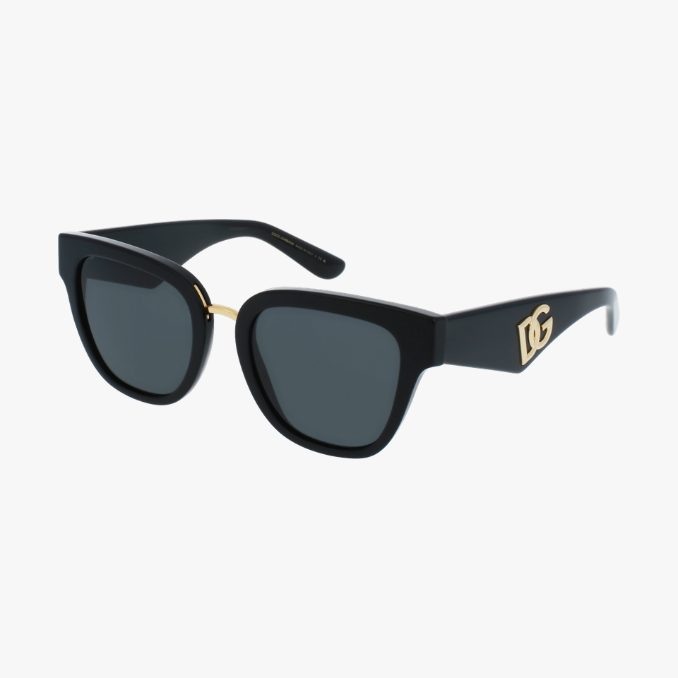 Lunettes de soleil femme DG4437 noir - Vue de face