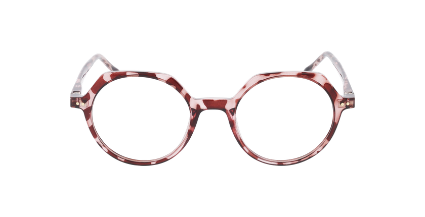 Lunettes de vue enfant VERA écaille/rose - Vue de face