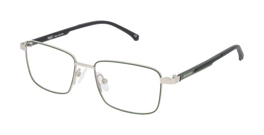 Lunettes de vue homme HECTOR vert - Vue de face