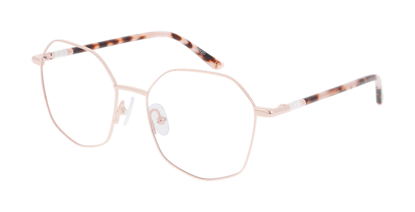 Lunettes de vue femme MAGIC 320 rose/écaille - Vue de face