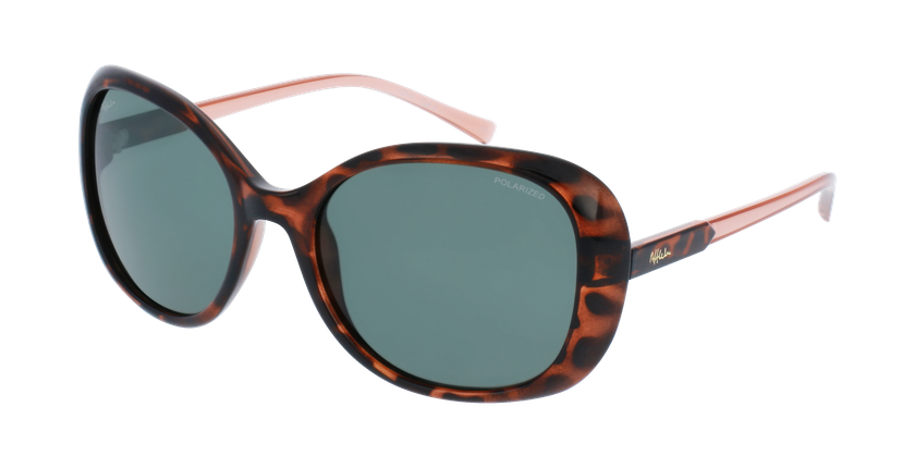 LUNETTES DE SOLEIL femme FLORES POLARIZED écaille/rouge - Vue de face