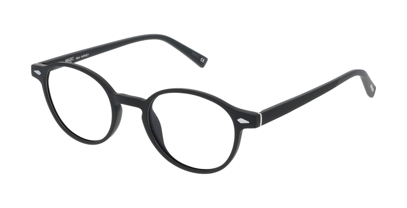 Lunettes de vue homme HARVEY noir - Vue de face
