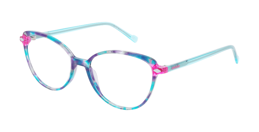 Lunettes de vue femme MAGIC280 bleu/violet - Vue de face