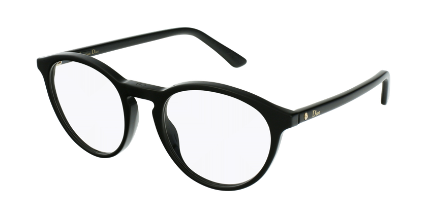 Lunettes de vue femme MONTAIGNE53 noir/bleu - Vue de 3/4