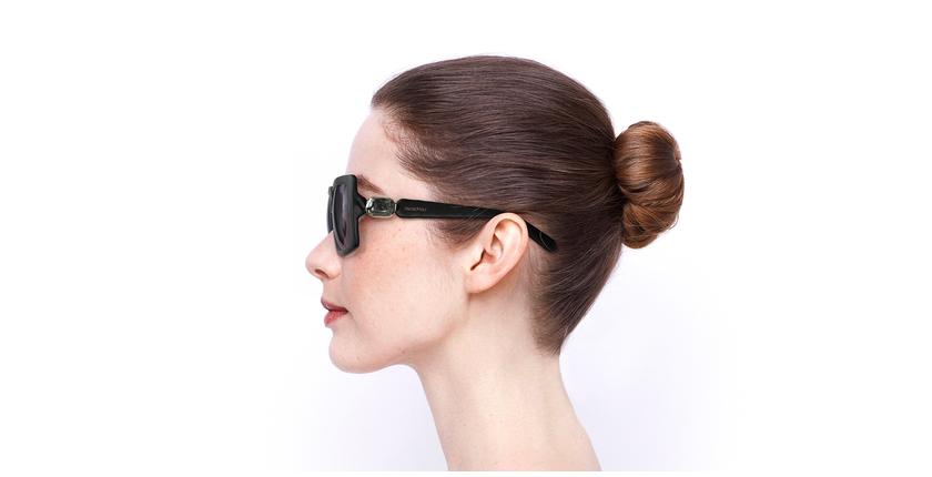 LUNETTES DE SOLEIL femme SK0351 noir - Vue de côté