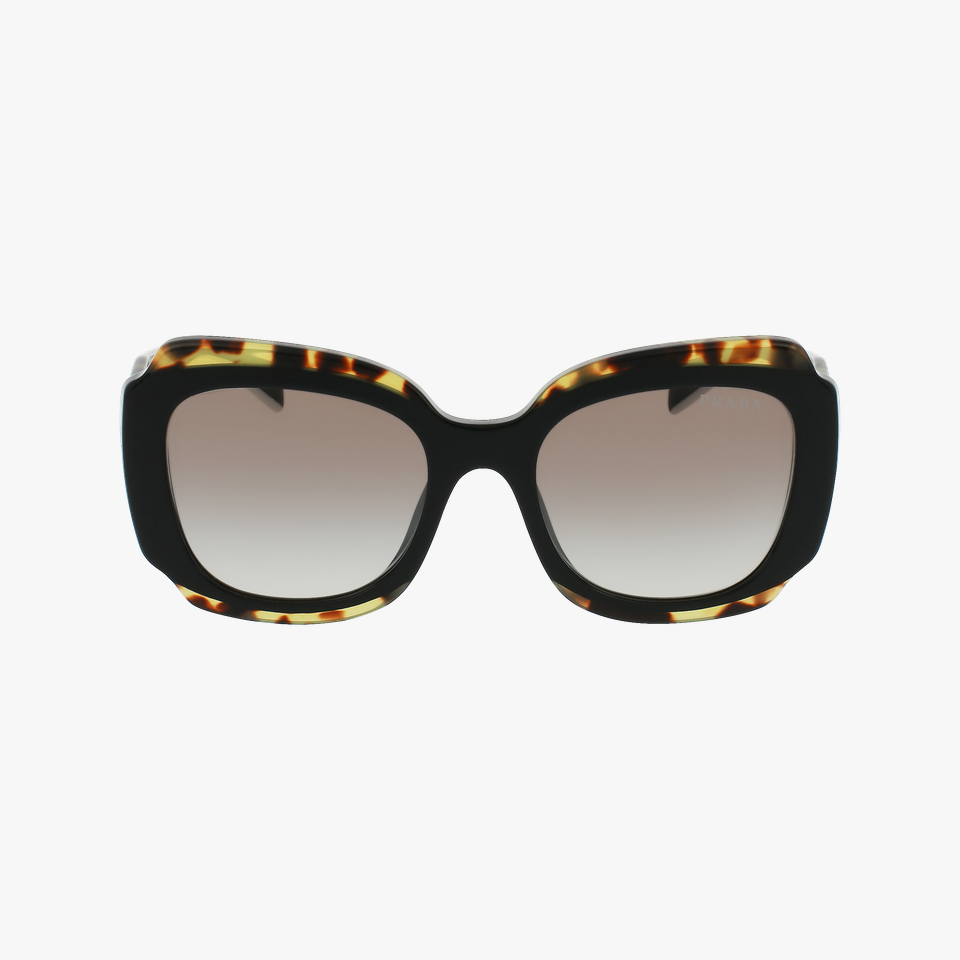 Lunettes de soleil femme 0PR 16YS noir - Vue de face